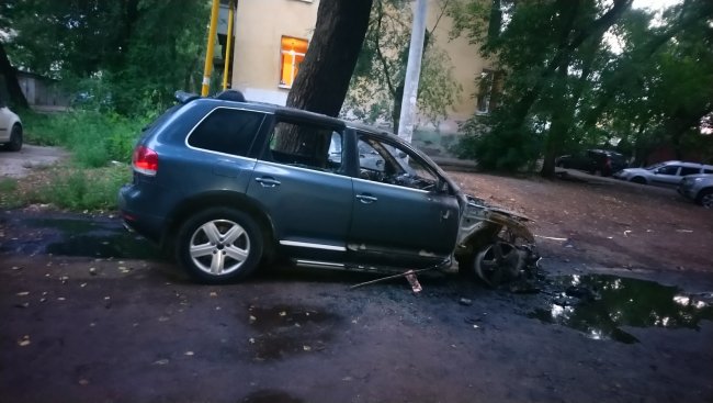 В Самаре неизвестные сожгли автомобиль местного экоактивиста